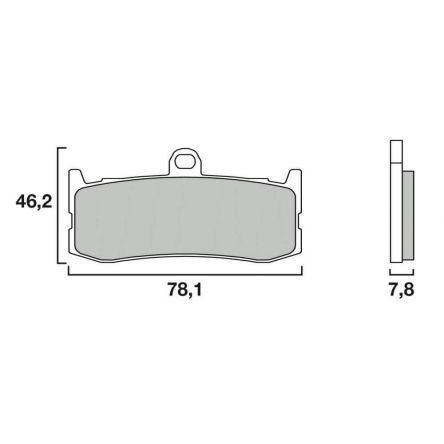 Plaquettes de frein arrière Brembo 07GR06RC