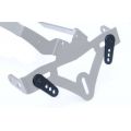 Adaptateur de plaque d'immatriculation R&G noir pour support de plaque 2