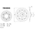 Disque de frein Brembo ORO 78B40846 0
