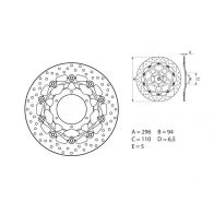 Disque de frein Brembo ORO 78B40824