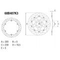Disque de frein Brembo ORO 68B407K3 0