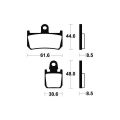 Plaquettes de frein Tecnium racing MCR339 1