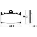 Plaquettes de frein Tecnium racing MCR131 1
