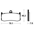 Plaquettes de frein Tecnium racing MCR364 1