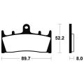 Plaquettes de frein Tecnium racing MCR186 1