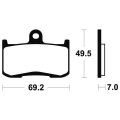 Plaquettes de frein Tecnium racing MCR282 1