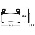 Plaquettes de frein Tecnium racing MCR234 1