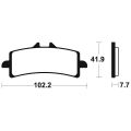 Plaquettes de frein Tecnium racing MCR341 1