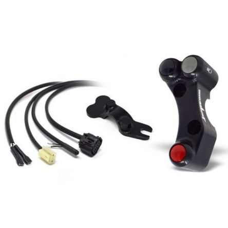 Commodo gauche racing Jetprime avec collier BRSX pour Yamaha R6 17-26