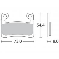 Plaquettes de frein Brembo Z04 107A48611