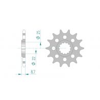 Pignon Afam 520 acier 28402