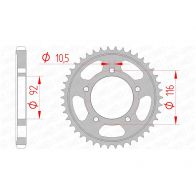 Couronne Afam 530 acier 16900