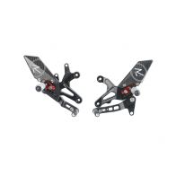 Commandes reculées Lightech R pour Kawasaki ZX6R 09-16/ZX6R 636 13-26