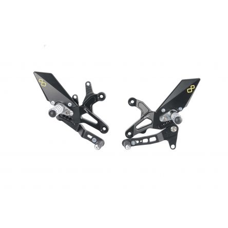 Commandes reculées Lightech pour Kawasaki ZX6R 09-16/ZX6R 636 13-26