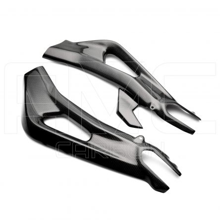 Protections de bras oscillant AMC Carbon pour Triumph 765 Street Triple 17-24