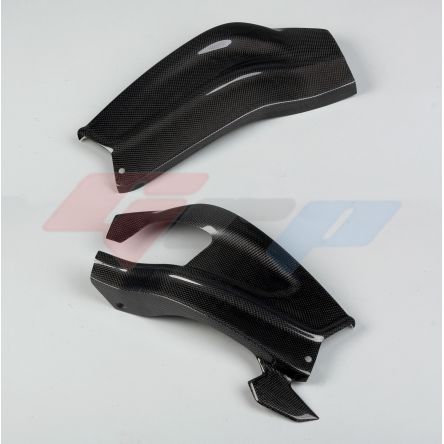 Protections de bras oscillant carbone avec protection de chaine GRP pour BMW S1000RR 09-18