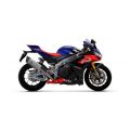 Silencieux Arrow Pista inox et embout carbone pour Aprilia RSV4/Tuono V4 21-26 1