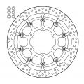 Disque de frein Moto-Master Halo T-Floater pour Suzuki GSXR1000 17-25 1