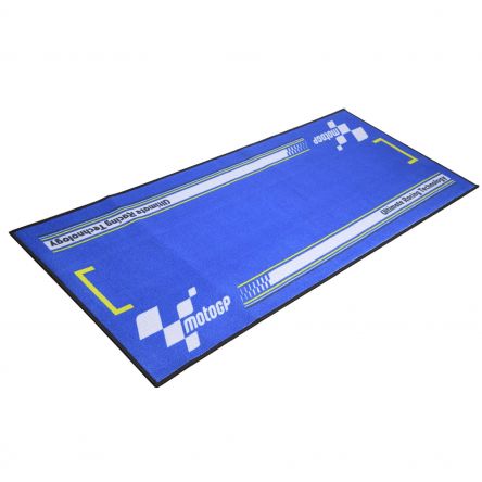 Tapis de sol Moto GP Bleu