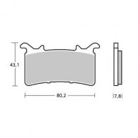 Plaquettes de frein Brembo Z03 107A48624