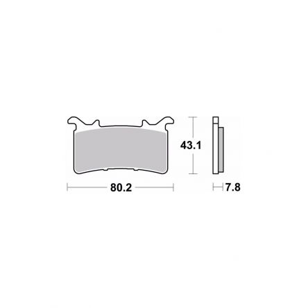 Plaquettes de frein Brembo SR 07GR99SR