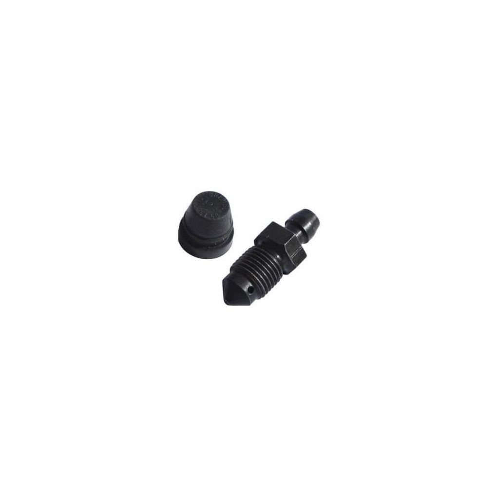 2 Vis De Purge D'air Pour Moto - Filetage M5 X 0,8, Acier Inoxydable, Noir, Compatible Japonaises