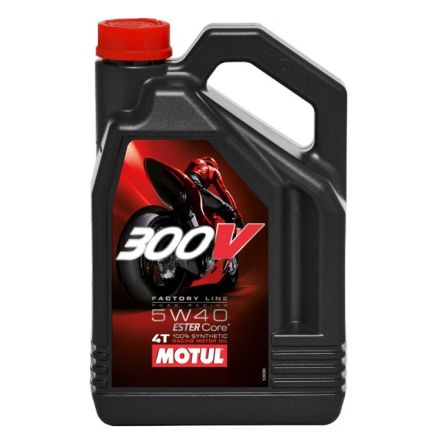 Huile moteur Motul 300V 4T 5W-40 4L
