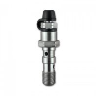 Vis double banjo acier inoxydable M10X125 avec purgeur