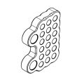 Platine de commandes reculées ARP RSS-06-02 0