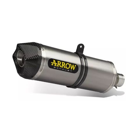 Silencieux Arrow Race Tech embout carbone pour Kawasaki Z650 17-20/Ninja 650 17-20/Versys 650 17-25