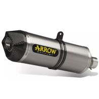 Silencieux Arrow Race-Tech embout carbone catalysé pour Kawasaki ER6 12-16/Versys 650 15-16