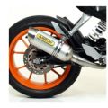 Silencieux Arrow Thunder embout inox pour KTM Duke 390 13-16/RC125/390 15-16 1
