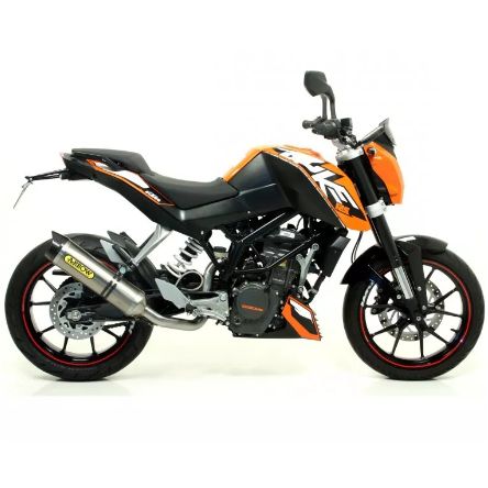 Silencieux Arrow Thunder embout carbone pour KTM Duke 125 11-16/Duke 200 11-14