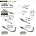 Raccord Arrow pour catalyseur d'origine pour Kawasaki ZX10R 16-19 1
