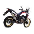 Silencieux Arrow Race-Tech embout acier pour Honda CRF1000L Africa Twin 16-19 0