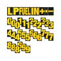 Numéros pour tableau de panneautage GRP XL 1