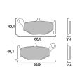 Plaquettes de frein arrière Brembo 07SU32SP 0