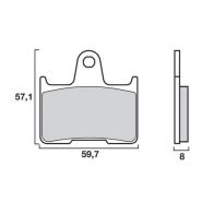 Plaquettes de frein arrière Brembo 07KA21SP