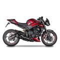 Ligne complète basse noire Grid-O titane pour Triumph 765 Street Triple 23-26 0