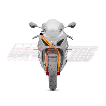 Pack Durites de frein Avant + Arrière Hel Performance montage type racing