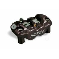 Etrier de frein avant droit noir Nissin 4 pistons entraxe 108mm
