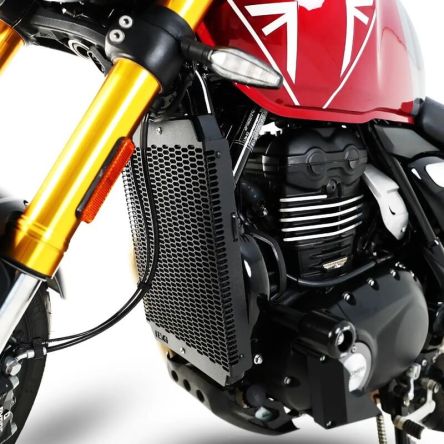Grille de protection de radiateur aluminium noir R&G Triumph Scrambler 400X/Speed 400 24-25