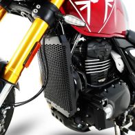 Grille de protection de radiateur aluminium noir R&G Triumph Scrambler 400X/Speed 400 24-25