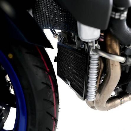 Grille de protection de radiateur d'huile aluminium noir R&G Yamaha MT-10 22-25