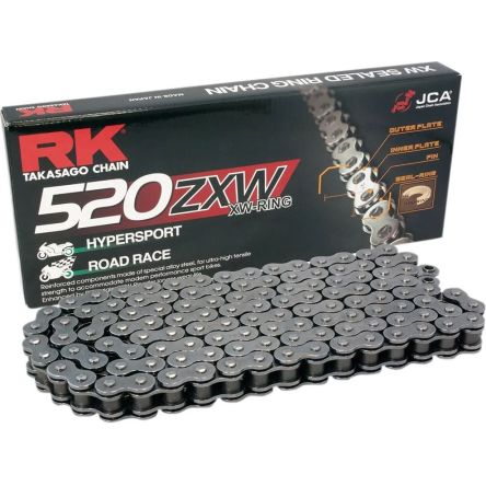 Chaine de transmission RK 520 ZXW XW-Ring couleur acier