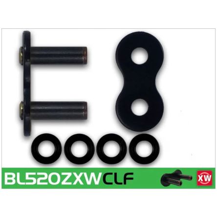 Attache à riveter CLF pour chaine RK 520 ZXW XW-Ring couleur noire