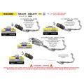 Ligne complète Arrow double Round homologuée pour Suzuki GSX-8T/TT 25-26 2