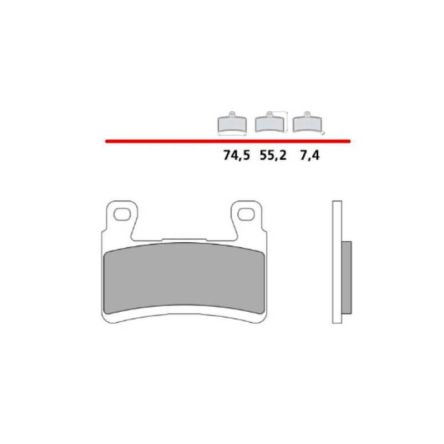 Plaquettes de frein Brembo Z04 107A48617