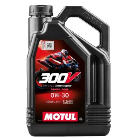 Huile moteur Motul 300V 4T 0W-30 5L 2376H