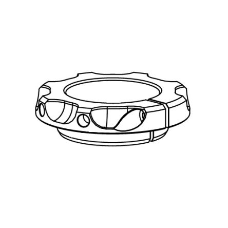 Ecrou de précharge manuel 255-635-002 pour amortisseur K-Tech DDS